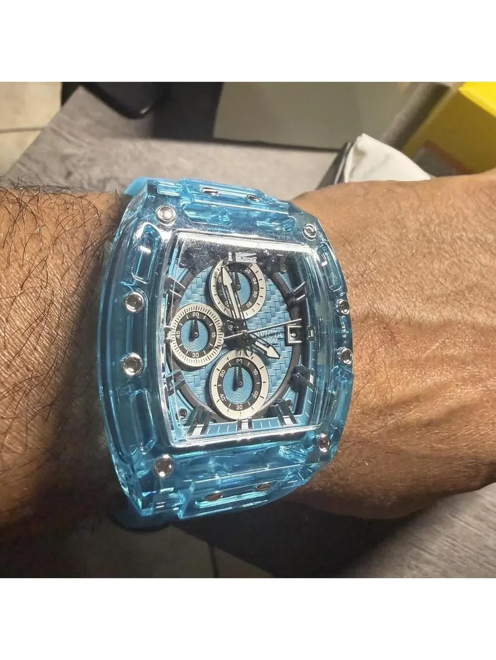 Invicta S1 Rally Allogrip Men 42mm Blue tone Case Blue Dial